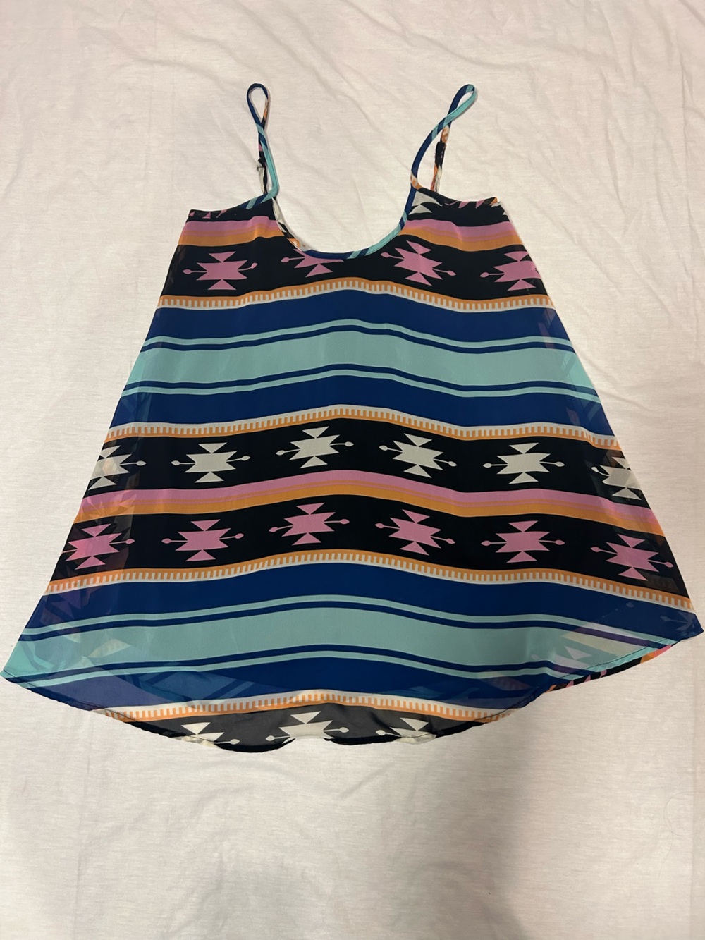 Show Me Your MuMu Multicolor Aztec-Stripe tunic SZ S